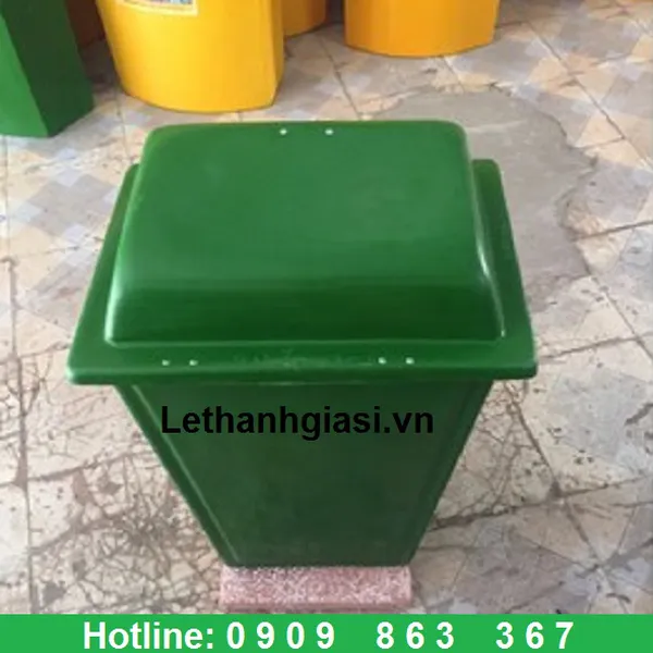 THÙNG RÁC CÔNG CỘNG -NẮP LẬT-NẮP ĐẨY