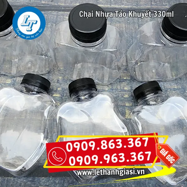 CHAI NHỰA 330ML TÁO KHUYẾT 