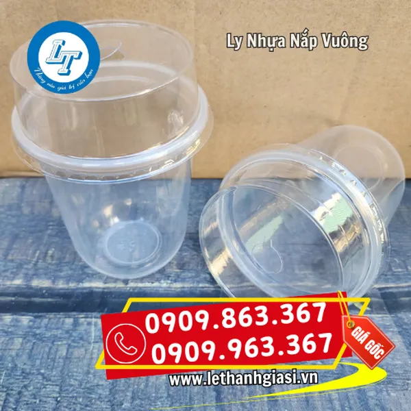 LY NHỰA NẮP VUÔNG