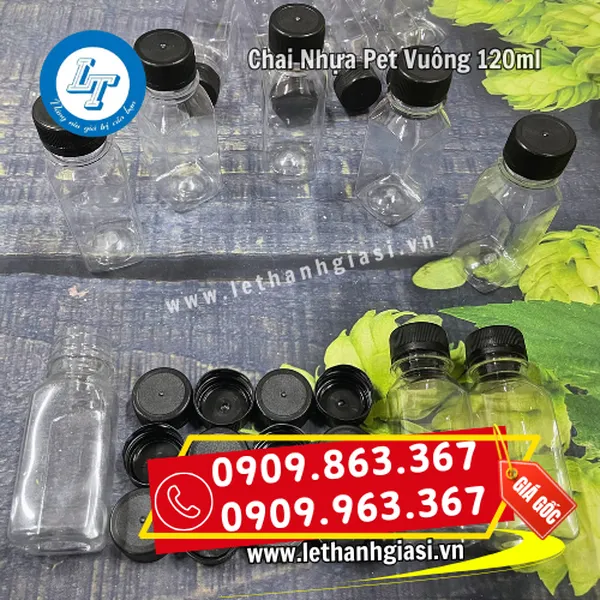 CHAI NHỰA VUÔNG NHỎ 120ML