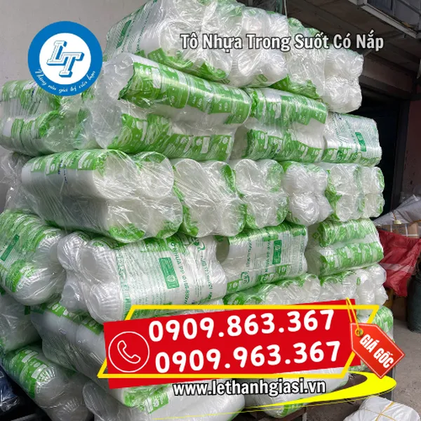 TÔ NHỰA TRONG SUỐT CÓ NẮP