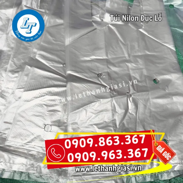TÚI NILON ĐỤC LỖ ĐỰNG NÔNG SẢN
