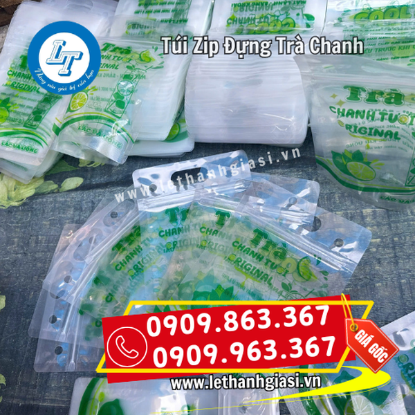 TÚI ZIP ĐỰNG TRÀ CHANH