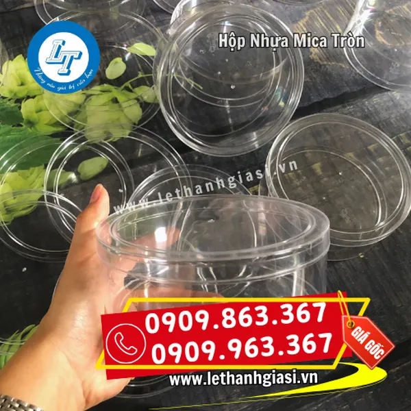 HỘP NHỰA MICA TRÒN