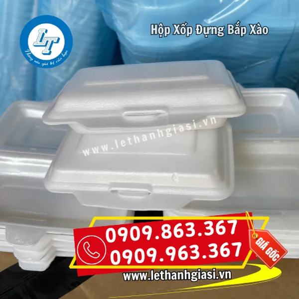 HỘP XỐP ĐỰNG BẮP XÀO