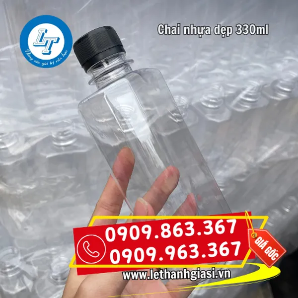 CHAI NHỰA 330ML DẸP