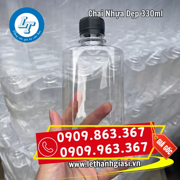 CHAI NHỰA 330ML DẸP