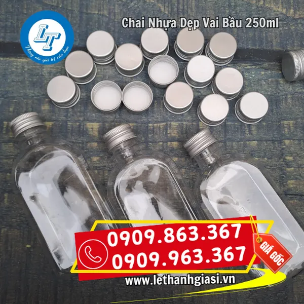 CHAI NHỰA 250ML DẸP VAI BẦU