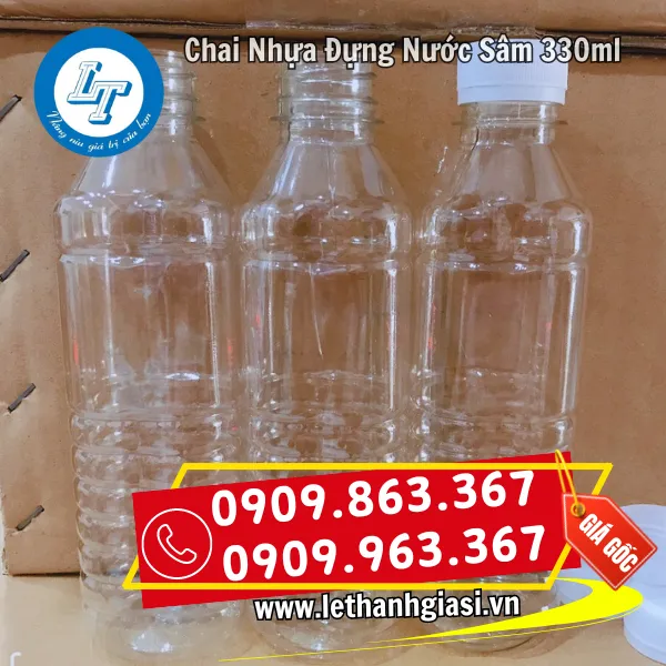 CHAI NHỰA PET 330 ML- ĐỰNG NƯỚC SÂM