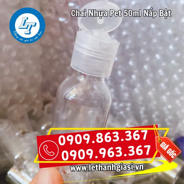 CHAI NHỰA NẮP BẬT 50ML