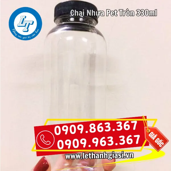 CHAI NHỰA PET 330ML TRÒN