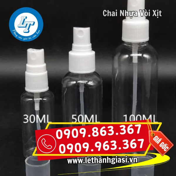 CHAI NHỰA VÒI XỊT