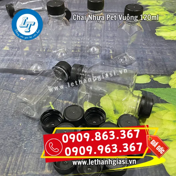 CHAI NHỰA VUÔNG NHỎ 120ML