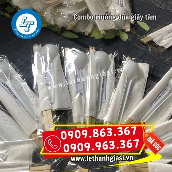 COMBO MUỖNG ĐŨA GIẤY TĂM