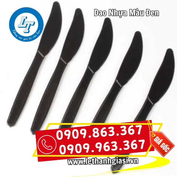 DAO NHỰA DÙNG 1 LẦN MÀU ĐEN