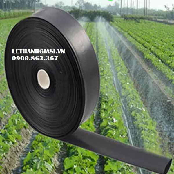 ỐNG XẸP PE TƯỚI PHUN MƯA CHƯA ĐỤC LỖ