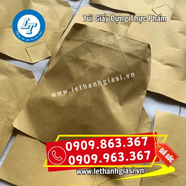 TÚI GIẤY ĐỰNG THỰC PHẨM - TÚI GIẤY XI MĂNG