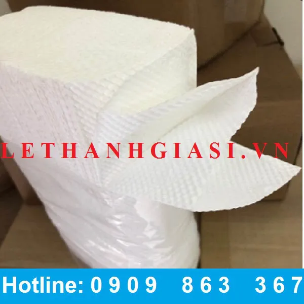 KHĂN GIẤY LAU TAY 2 LỚP GẤP 3
