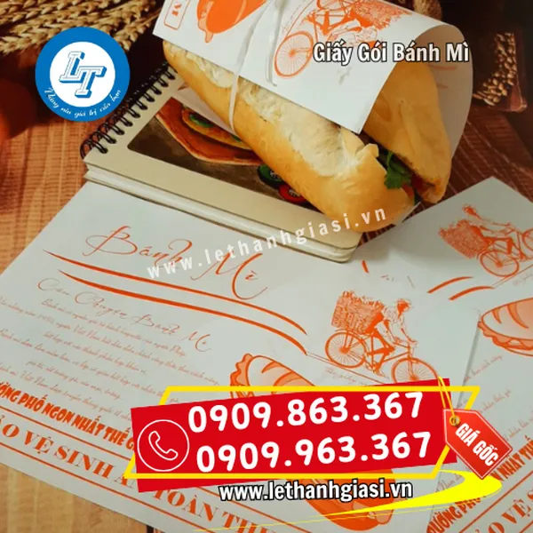 GIẤY GÓI BÁNH MÌ CÓ IN CHỮ