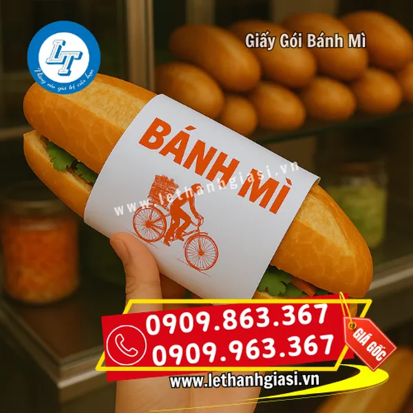 GIẤY GÓI BÁNH MÌ CÓ IN CHỮ