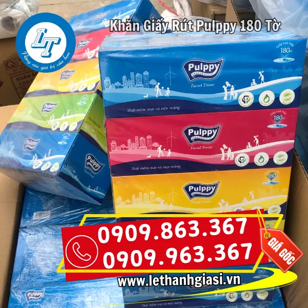KHĂN GIẤY PUPPY 180 TỜ/HỘP