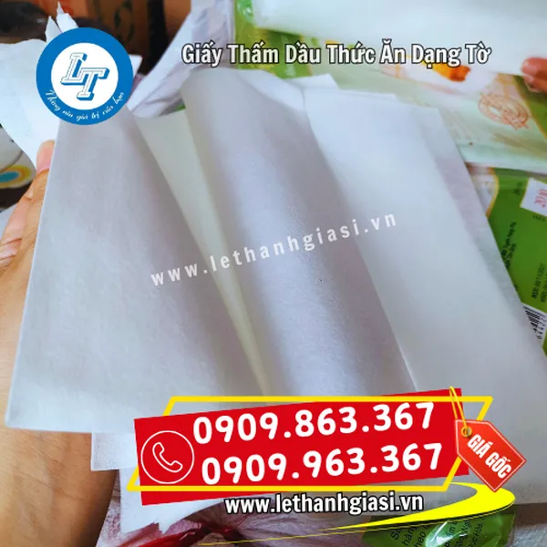 GIẤY THẤM DẦU THỨC ĂN DẠNG TỜ