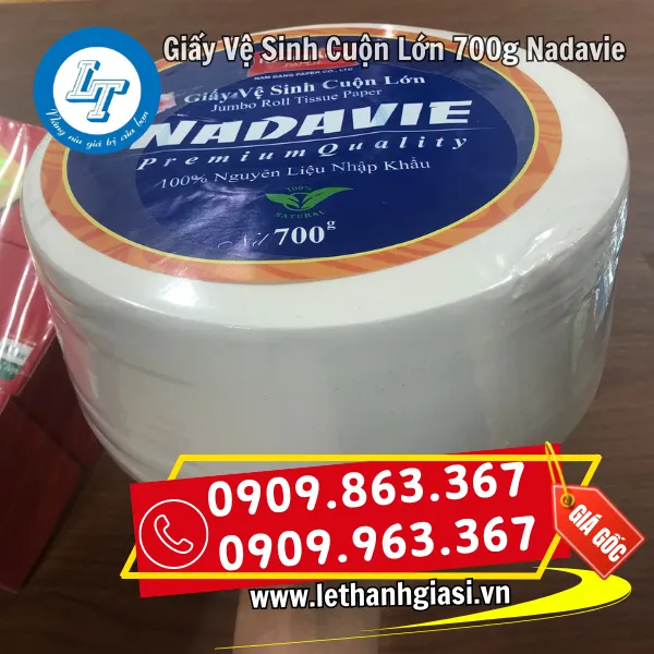 GIẤY VỆ SINH CUỘN LỚN 700G NADAVIE