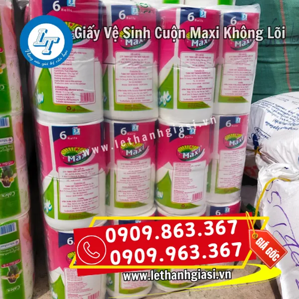 GIẤY VỆ SINH CUỘN MAXI KHÔNG LÕI