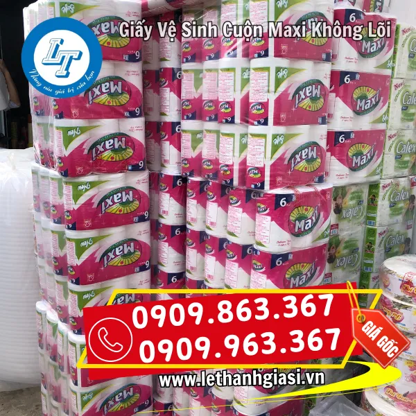 GIẤY VỆ SINH CUỘN MAXI KHÔNG LÕI