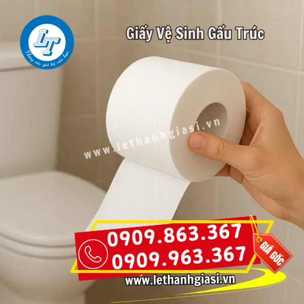 GIẤY VỆ SINH GẤU TRÚC