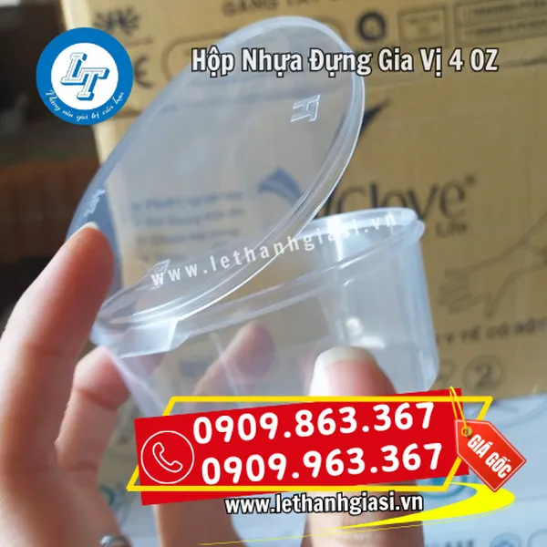 HỘP NHỰA ĐỰNG GIA VỊ 4OZ