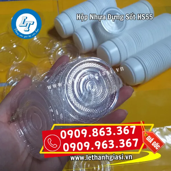 HỘP NHỰA ĐỰNG NƯỚC SỐT HS55