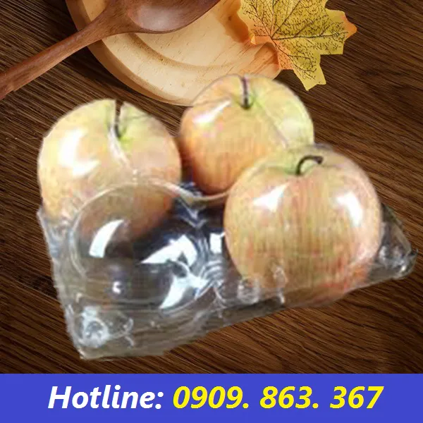 HỘP NHỰA ĐỰNG TÁO 4 QUẢ