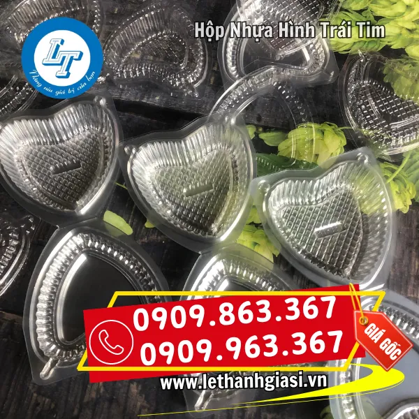 HỘP NHỰA HÌNH TRÁI TIM