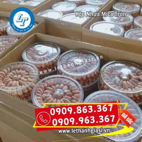 HỘP NHỰA MICA TRÒN