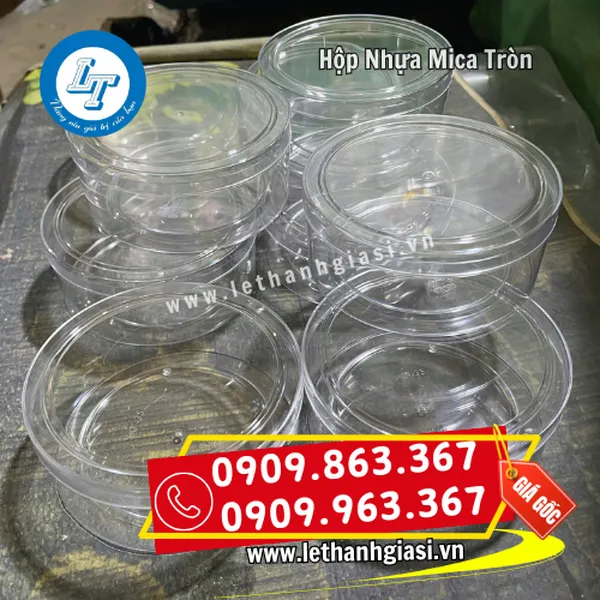 HỘP NHỰA MICA TRÒN