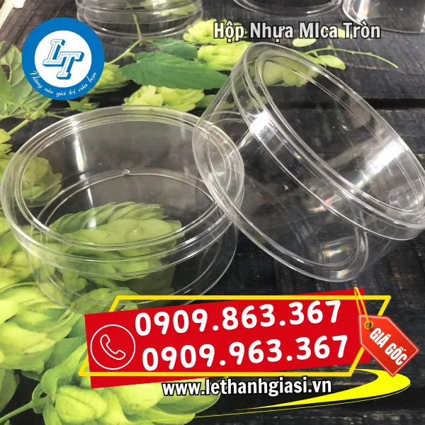 HỘP NHỰA MICA TRÒN