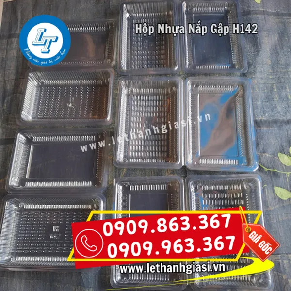 HỘP NHỰA NẮP GẬP H142