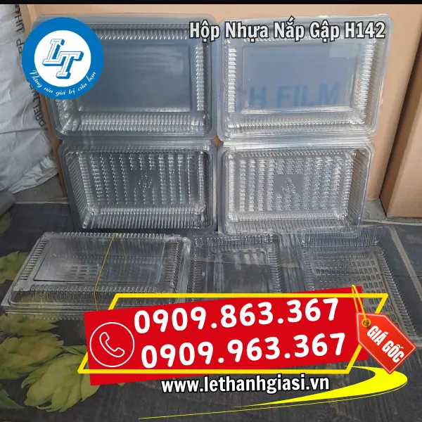 HỘP NHỰA NẮP GẬP H142