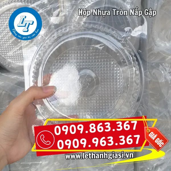 HỘP NHỰA TRÒN NẮP GẬP H26, H28, H29