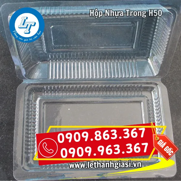 HỘP NHỰA TRONG H50