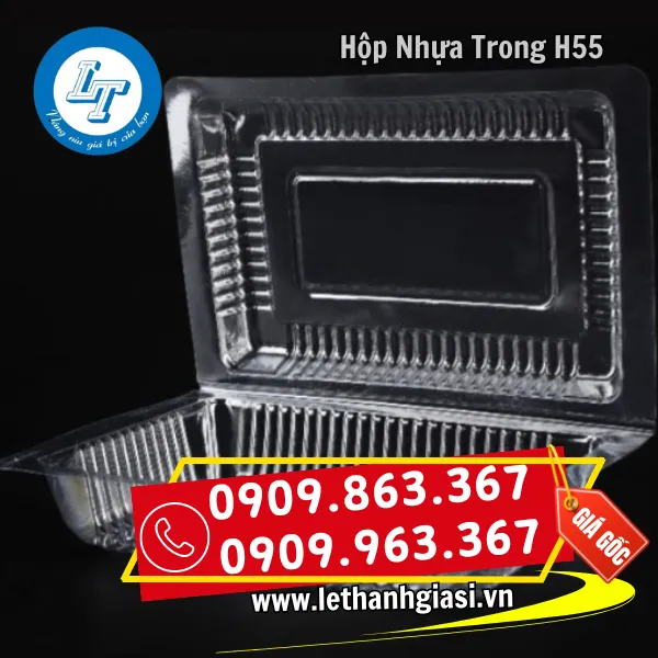 HỘP NHỰA TRONG H55