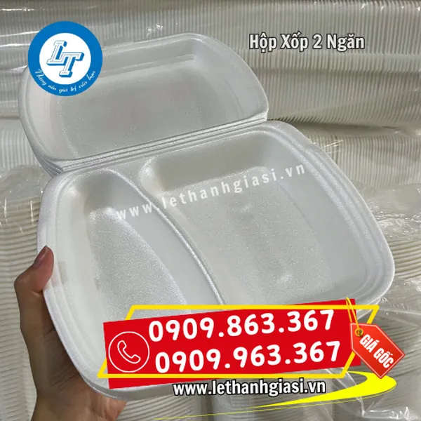HỘP XỐP ĐỰNG CƠM 2 NGĂN