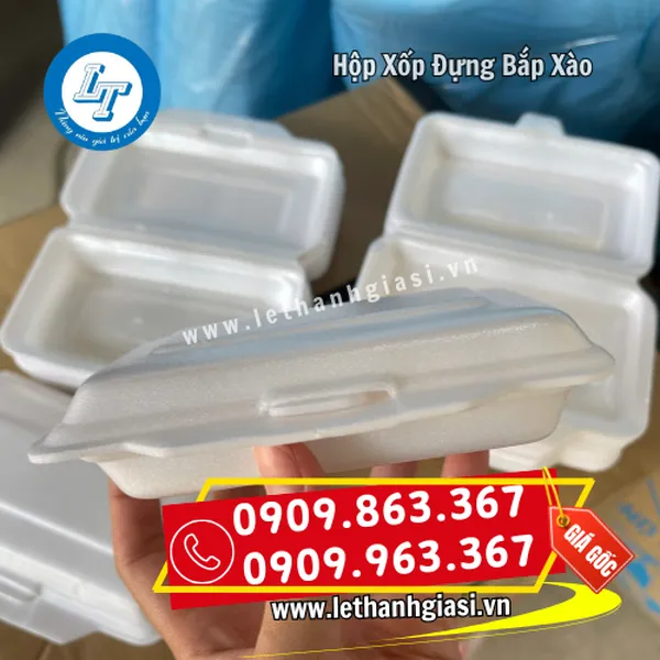 HỘP XỐP ĐỰNG BẮP XÀO