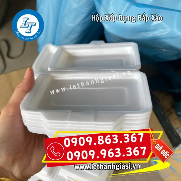 HỘP XỐP ĐỰNG BẮP XÀO