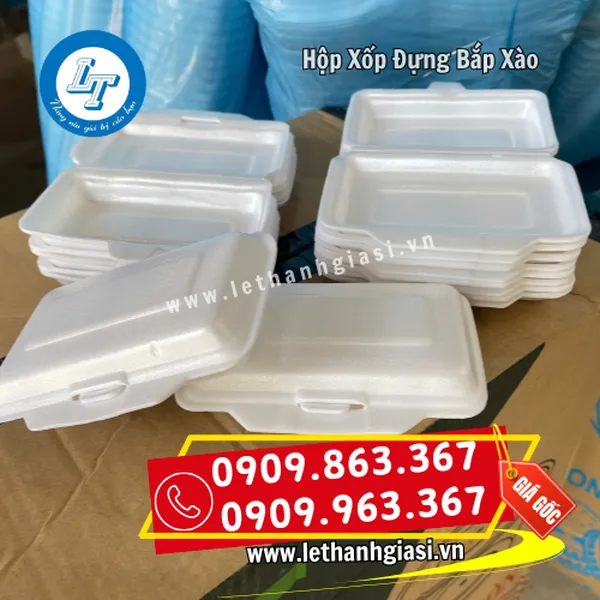 HỘP XỐP ĐỰNG BẮP XÀO