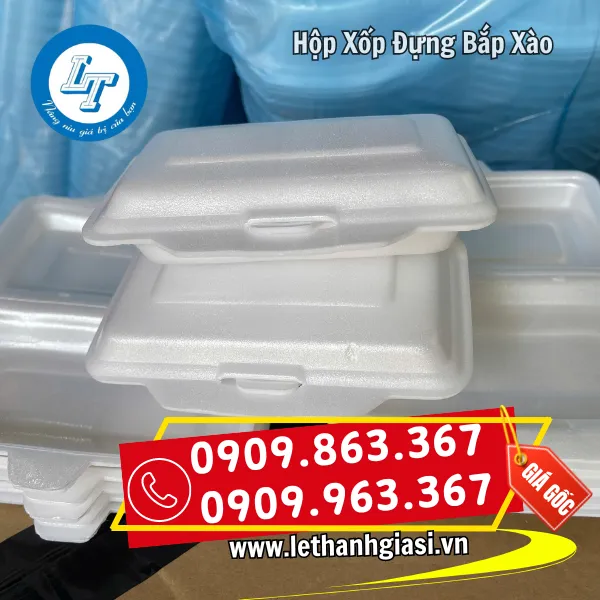 HỘP XỐP ĐỰNG BẮP XÀO