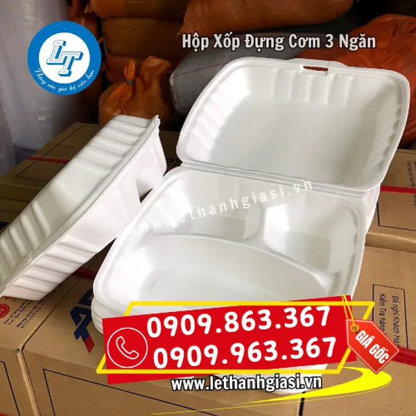 HỘP XỐP ĐỰNG CƠM 3 NGĂN