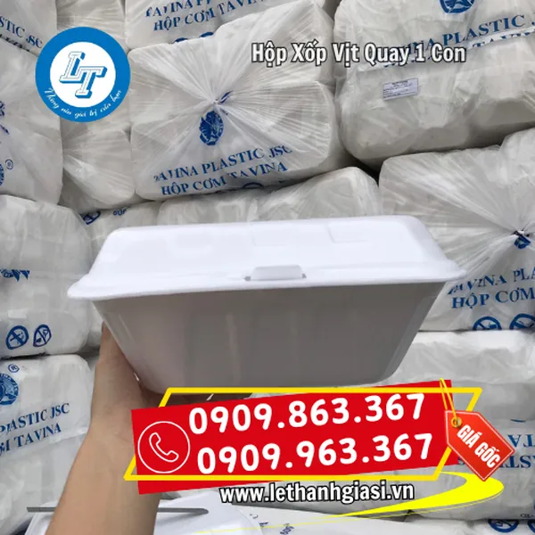 HỘP XỐP VỊT QUAY 1 CON