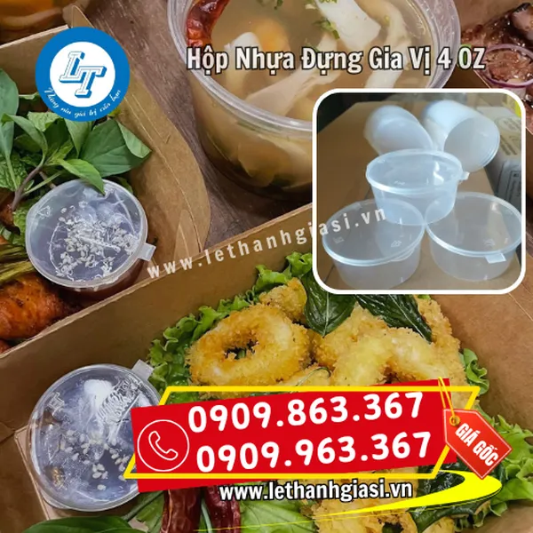 HỘP NHỰA ĐỰNG GIA VỊ 4OZ